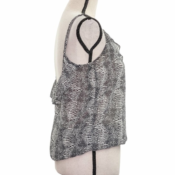 COTTON On Black & White Printed Camisole Blouse - Picture 4 of 12
